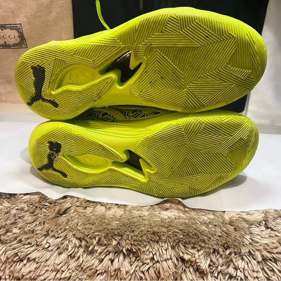 MCM Neon Yellow Geometric Sneakers - Picture 8 of 9
